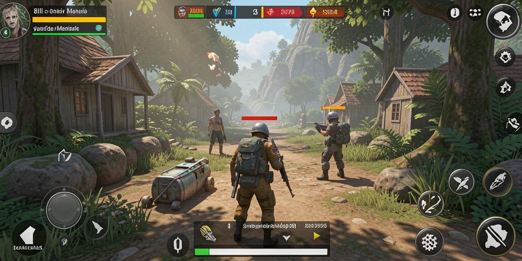 Tampilan gameplay menarik dari 8II dalam simulasi kehidupan.