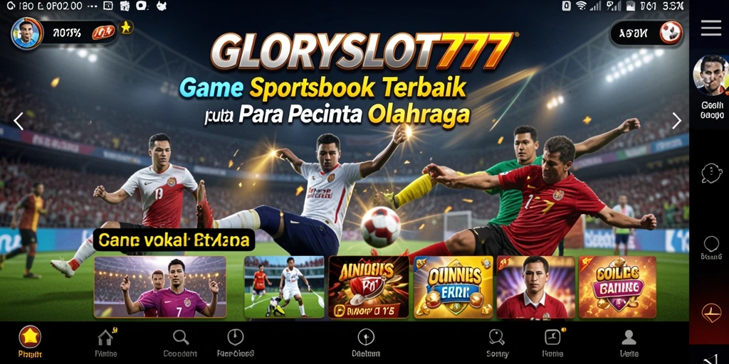 Tampilan gameplay menarik dari GLORYSLOT777 dalam taruhan olahraga.
