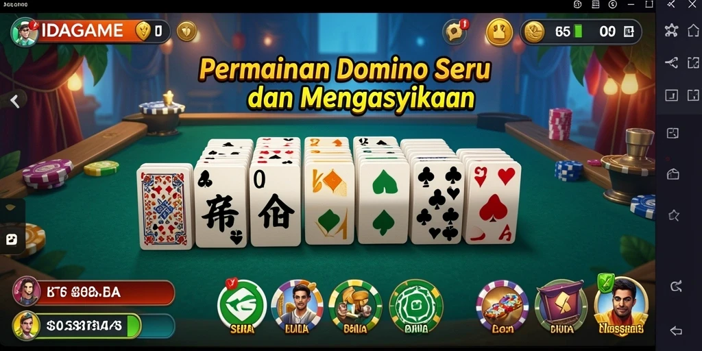 Tampilan gameplay yang mendebarkan di IDAGAME dengan banyak fitur menarik.