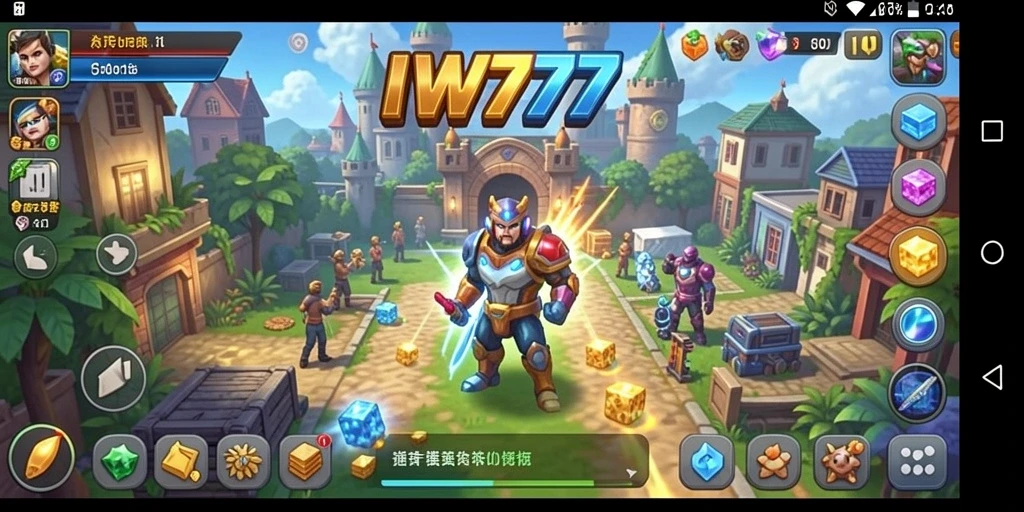 Tampilan gameplay seru dari IW777 saat menyelesaikan teka-teki.