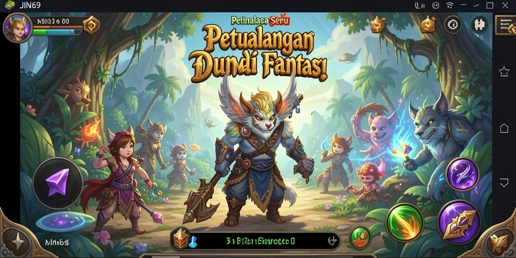 Tampilan gameplay JIN69 yang mendebarkan di dunia petualangan.
