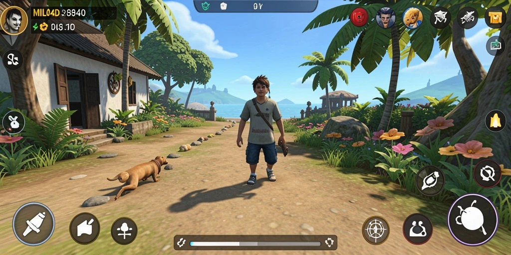 Screenshot gameplay MILO4D dengan karakter dan lingkungan yang menarik.