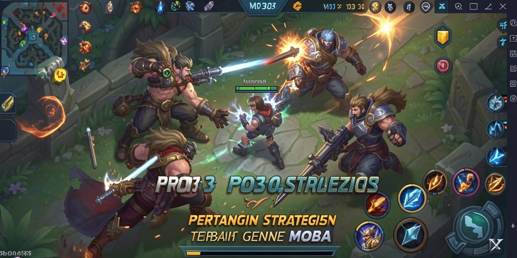 Tampilan gameplay seru dari MPO303 dalam pertarungan MOBA.