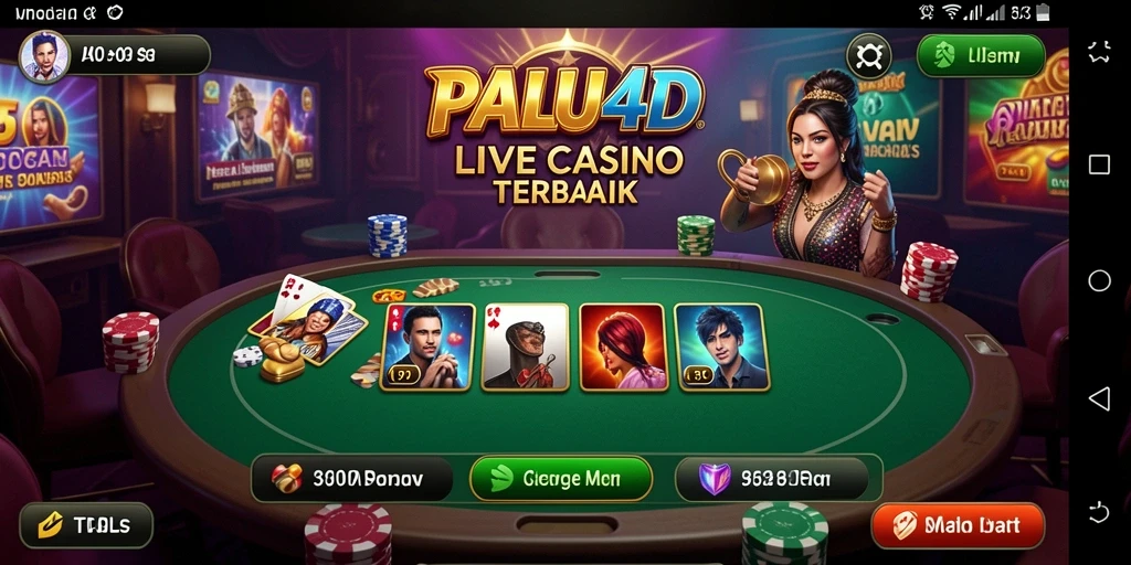 Tampilan gameplay Live Casino yang seru dan interaktif.
