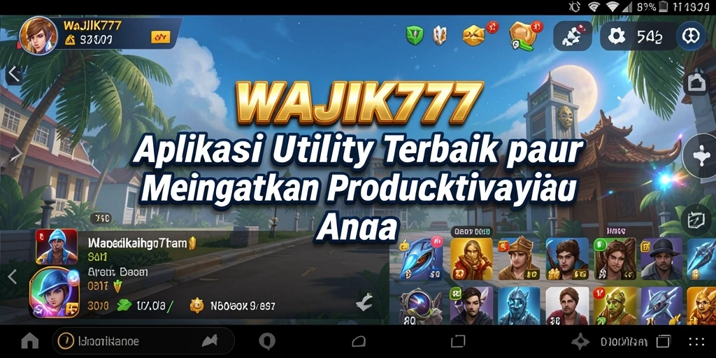Tampilan antarmuka WAJIK777 yang sederhana dan efektif.